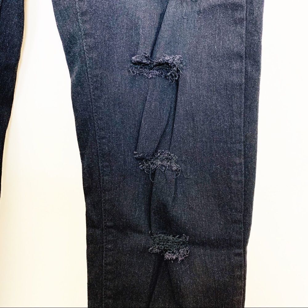 B.O.B Black Distressed Stretch Skinny Jean, 2X - Picture 6 of 8